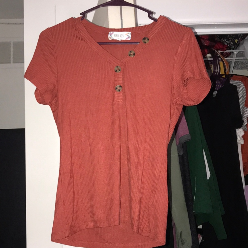 juniors orange shirt